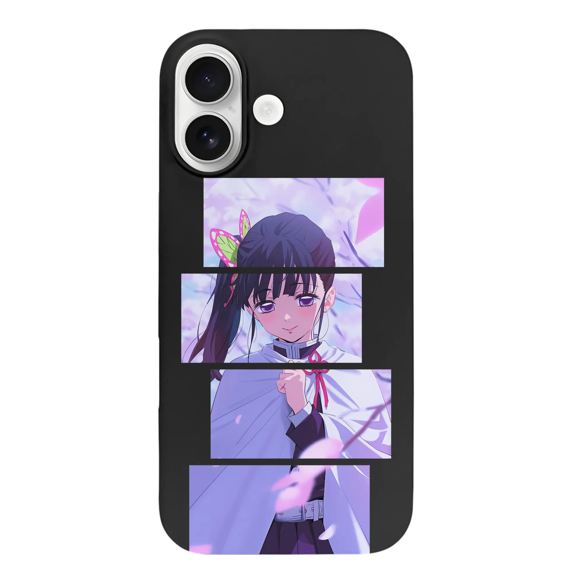 鬼滅の刃 グッズ,栗花落 カナヲ - iPhone 17 シリーズ シリコンケース 薄型 耐衝撃 指紋防止 ソフトタッチカバー 精密フィット 傷防止 保護ケース iPhone 17/17 Air/17 Pro/17 Pro Max 対応